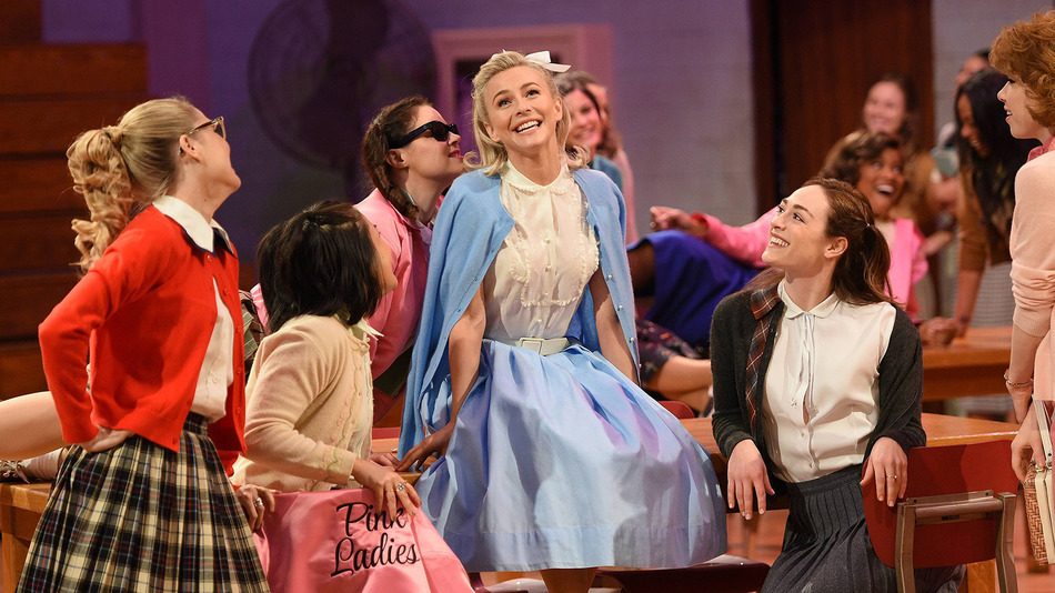 GREASE: LIVE: Julianne Hough as 'Sandy' and cast rehearse for GREASE: LIVE airing LIVE Sunday, Jan. 31, 2016 (7:00-10:00 PM ET live/PT tape-delayed), on FOX. (Photo by Kevin Estrada/FOX via Getty Images)